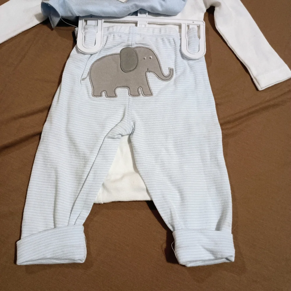 NWT Carters 3pc Elephant Baby‎ Boy Set